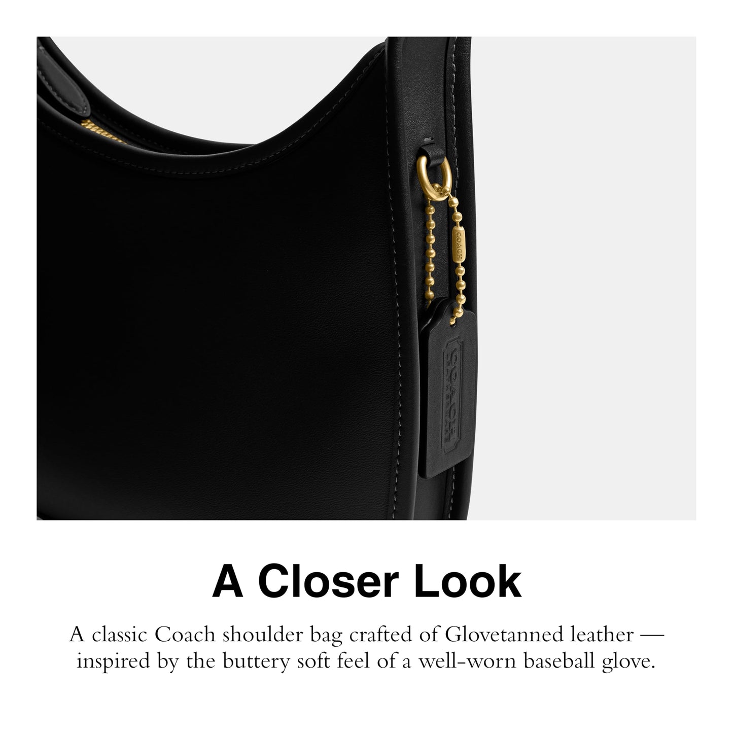 Coach Womens Curve Zip Handbag