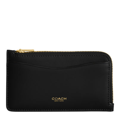 Coach Womens New York Zip Card Case Wallet