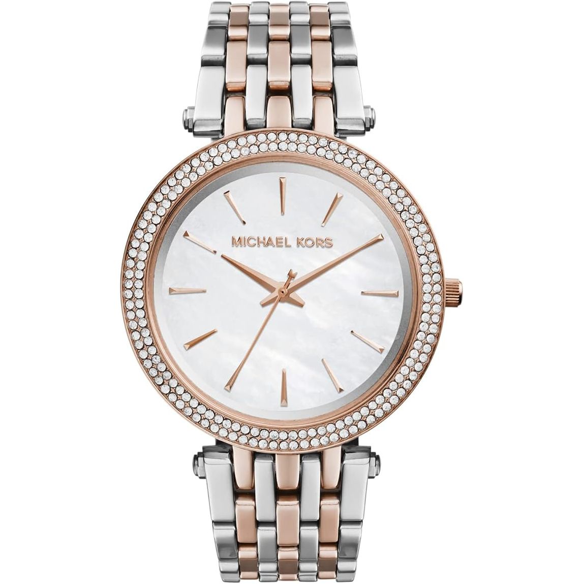 Michael Kors Women's Darci Watch Two-Tone Silver and Rose Gold 39mm (MK3321)