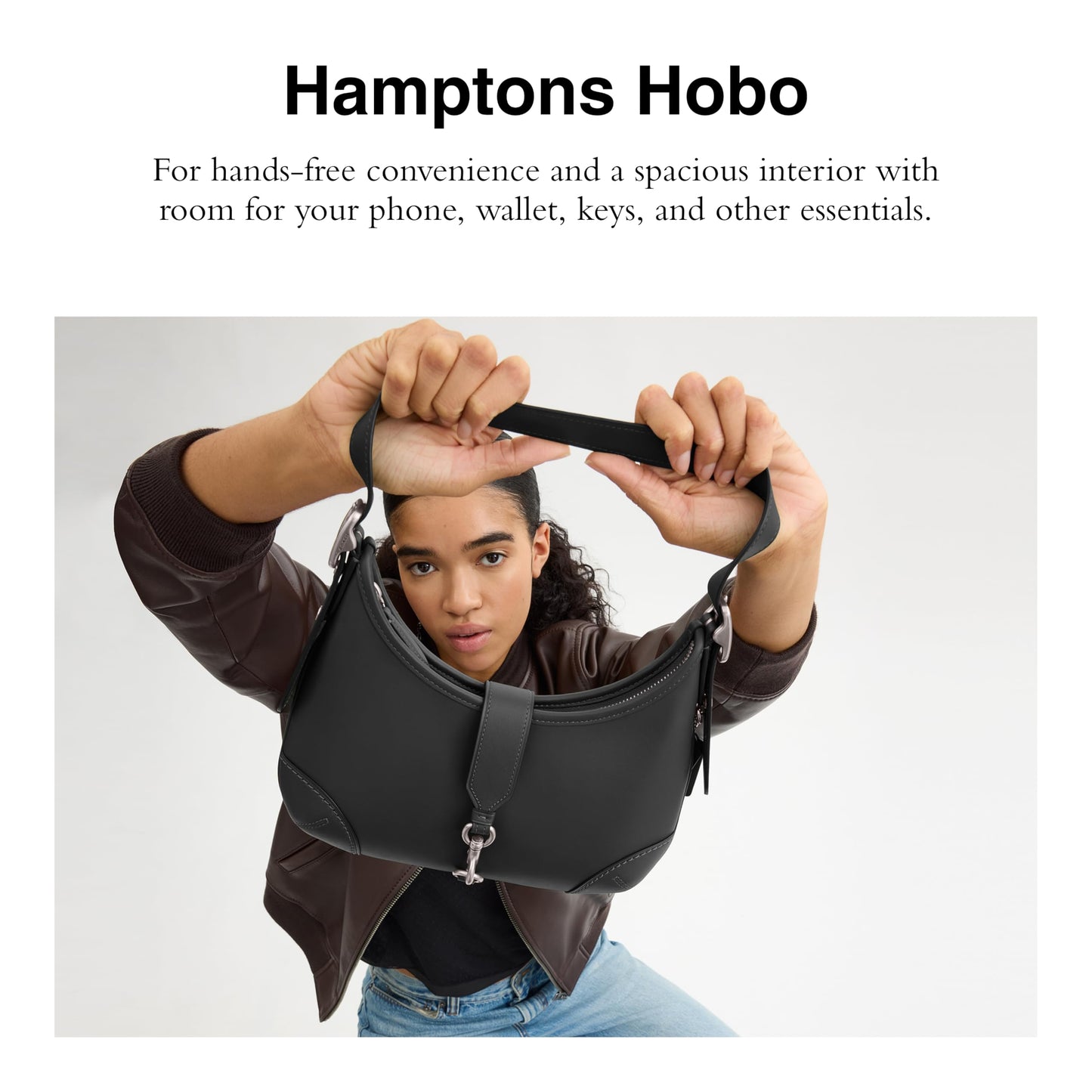 Coach Womens Hamptons Hobo Handbag