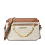 Michael Kors Jet Set Logo Crossbody Handbag (Brown/Vanilla)