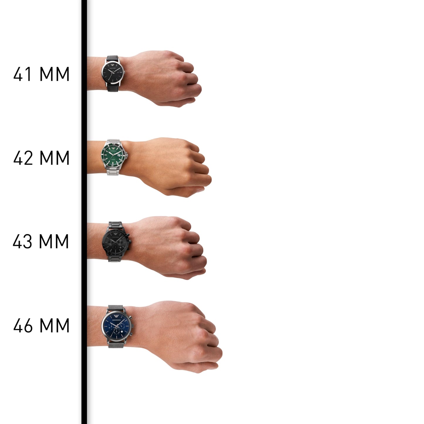 Emporio Armani Men's Dive-Inspired Sports Watch with Stainless Steel, Ceramic, or Silicone Band