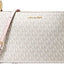 Michael Kors Trisha Leather Medium Triple Compartment Crossbody (Blush)