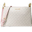 Michael Kors Trisha Leather Medium Triple Compartment Crossbody (Blush)