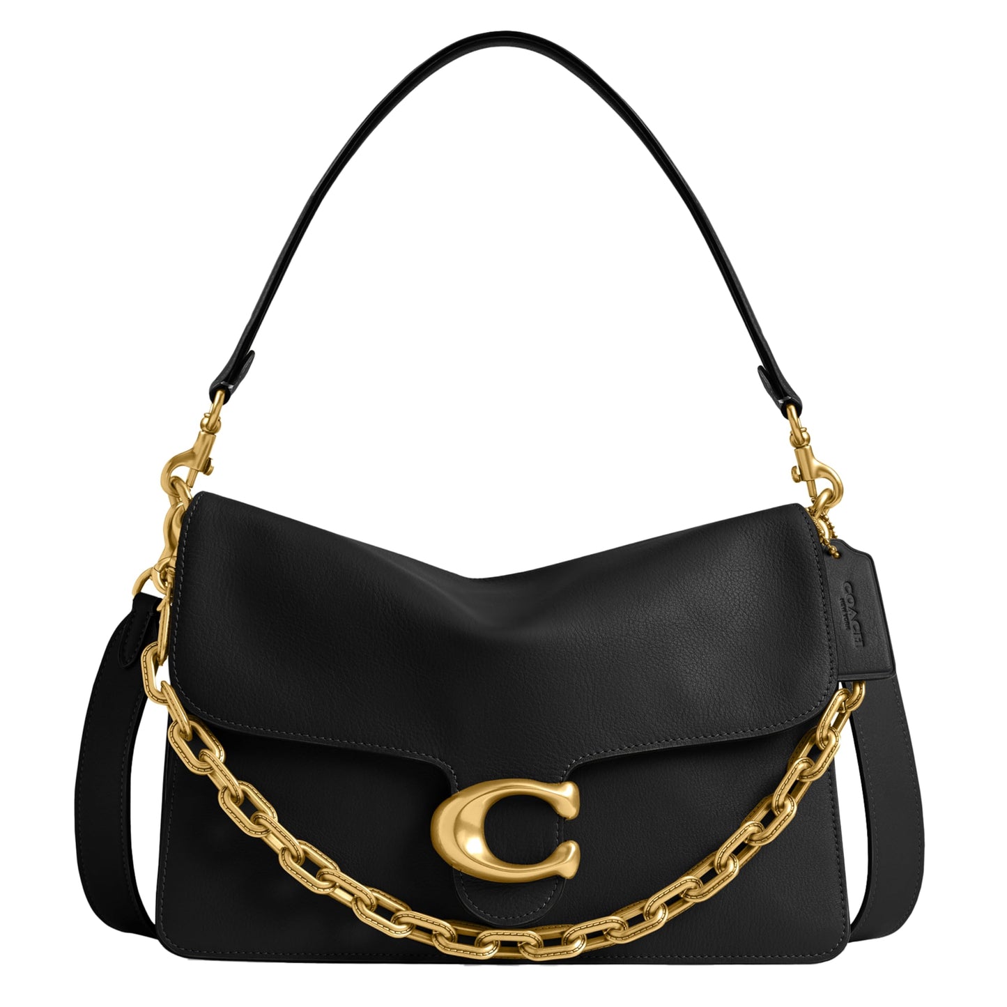 COACH Women's Tabby Shoulder Bag 30 Handbag (Raven Black)