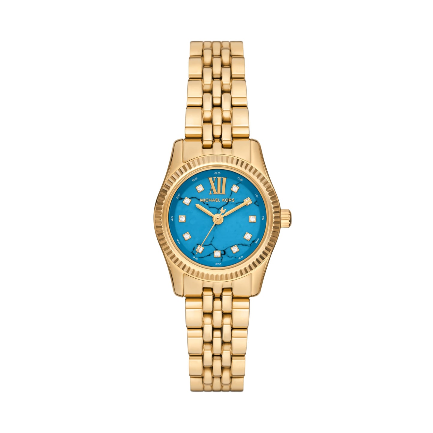 Michael Kors Lexington Three-Hand Gold-Tone Stainless Steel Women's Watch (Model: MK4813)