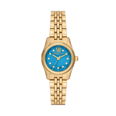 Michael Kors Lexington Three-Hand Gold-Tone Stainless Steel Women's Watch (Model: MK4813)