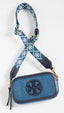 Tory Burch Women's Miller Denim Mini Crossbody Bag, Denim Multi, One Size