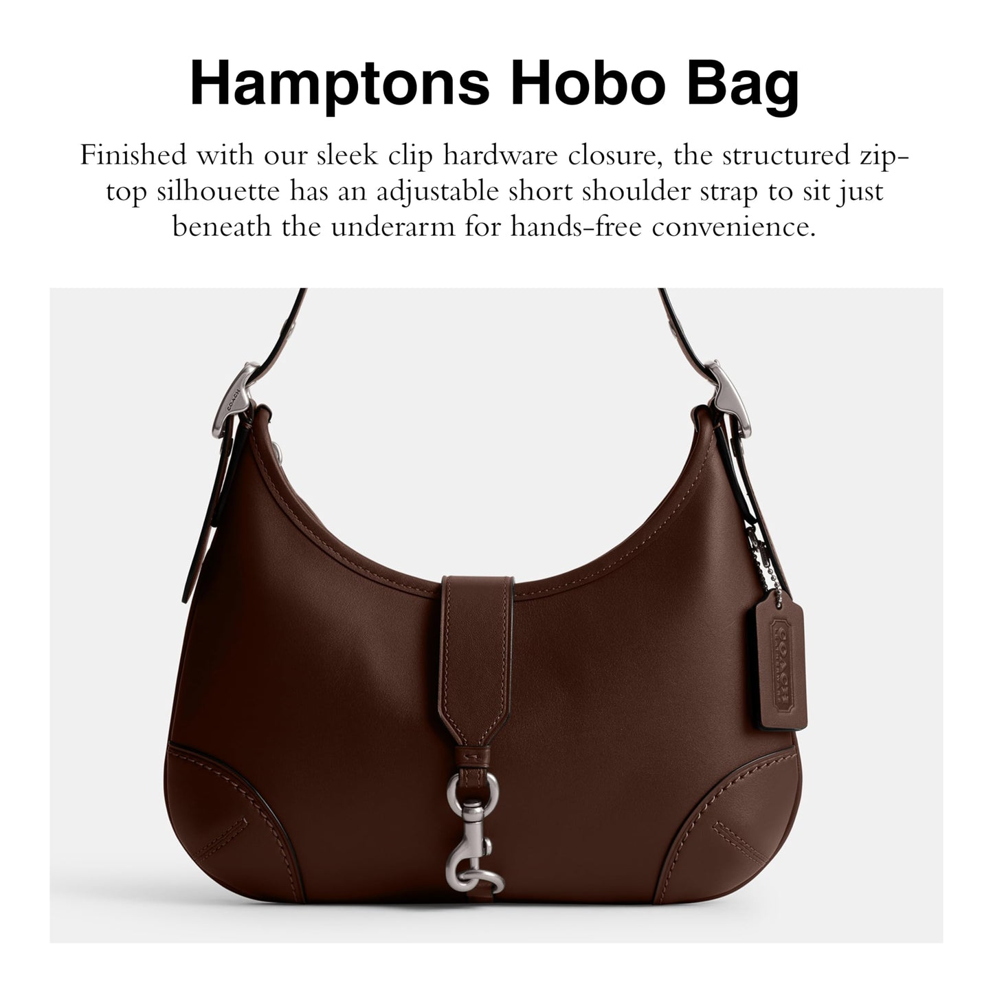 Coach Womens Hamptons Hobo Handbag