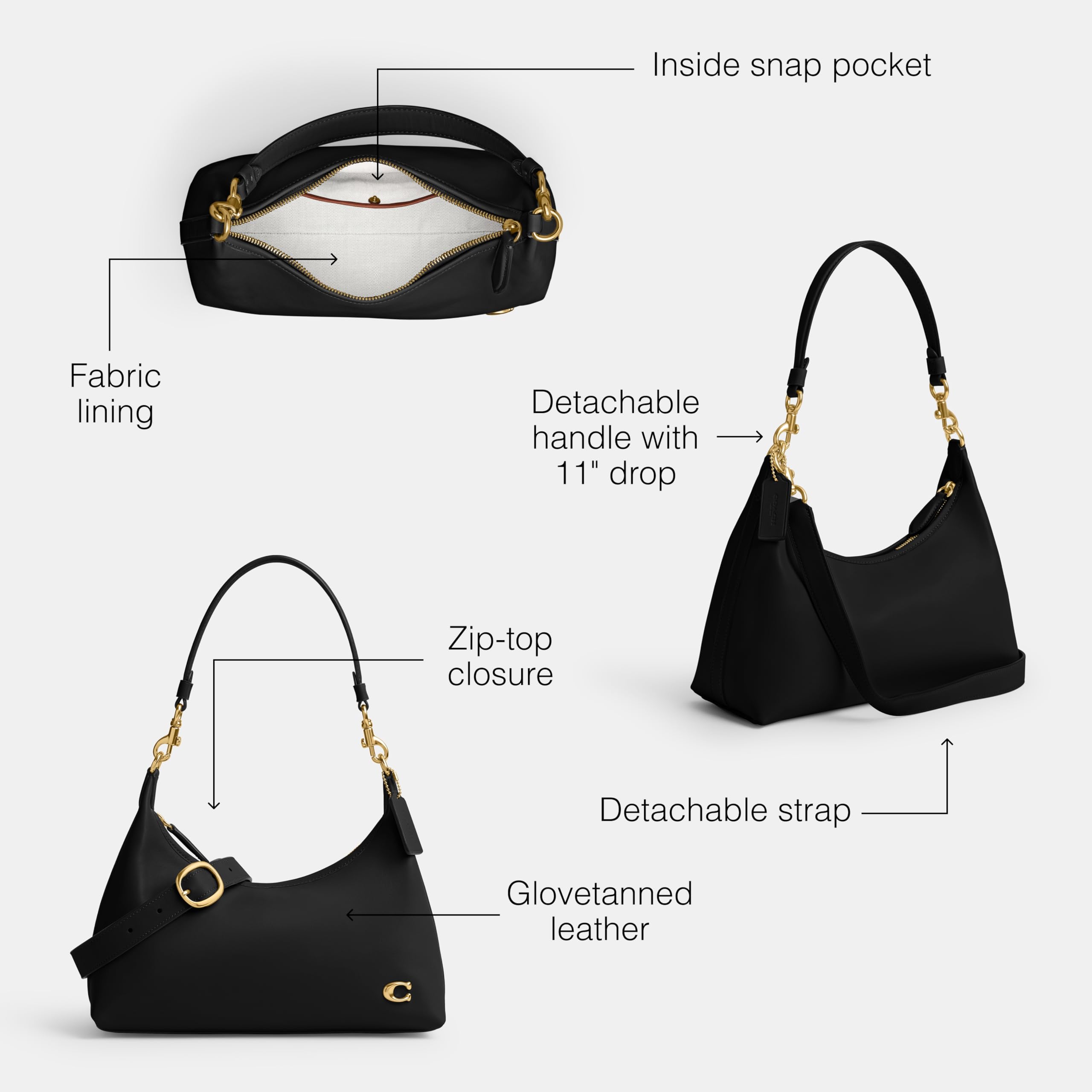 COACH Womens Juliet Shoulder Bag Handbag