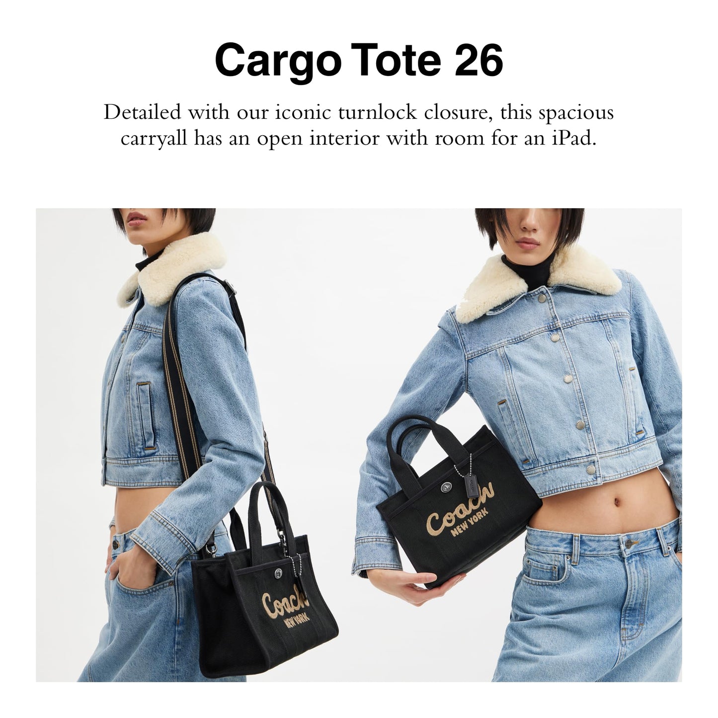 COACH Womens Cargo Tote Handbag