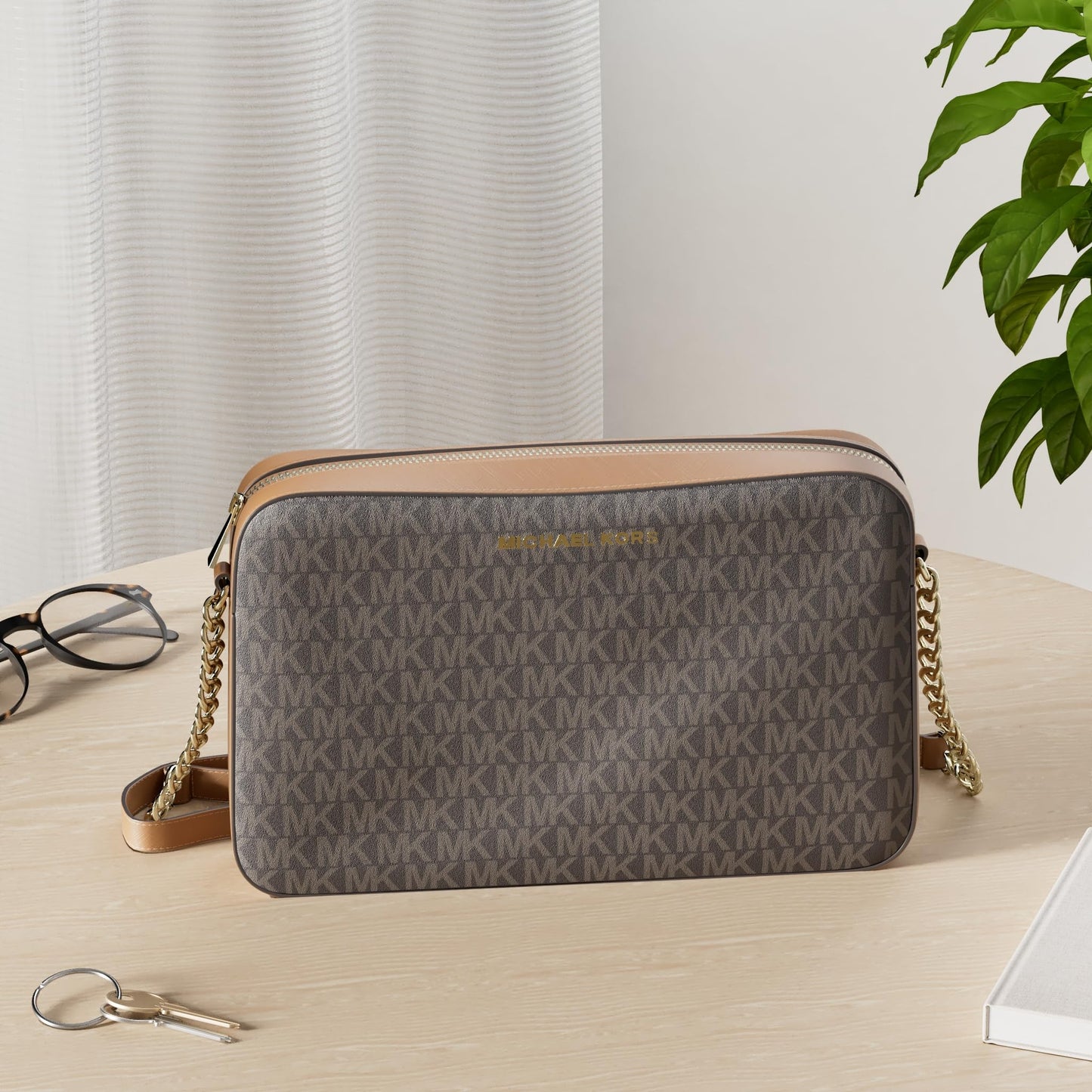 Michael Kors Crossbody, Oro Chiaro