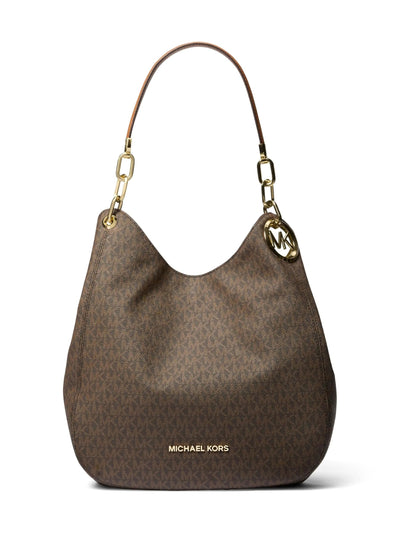 Michael Kors Large Lillie Shoulder Bag in Logo Canvas
