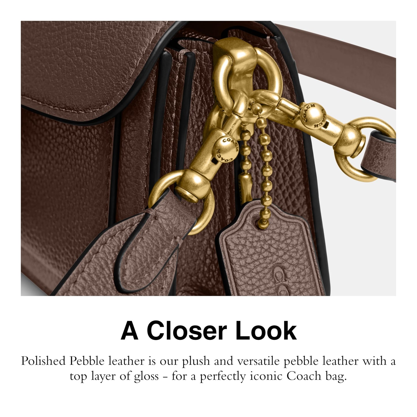 COACH Women's Tabby Shoulder Bag 20 Handbag (Nut Brown)