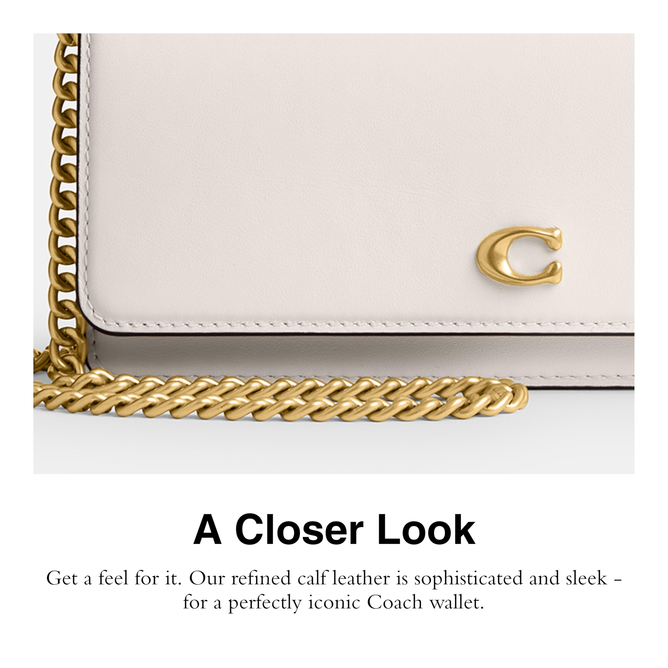 COACH Women's Essential Long Wallet On Chain Handbag