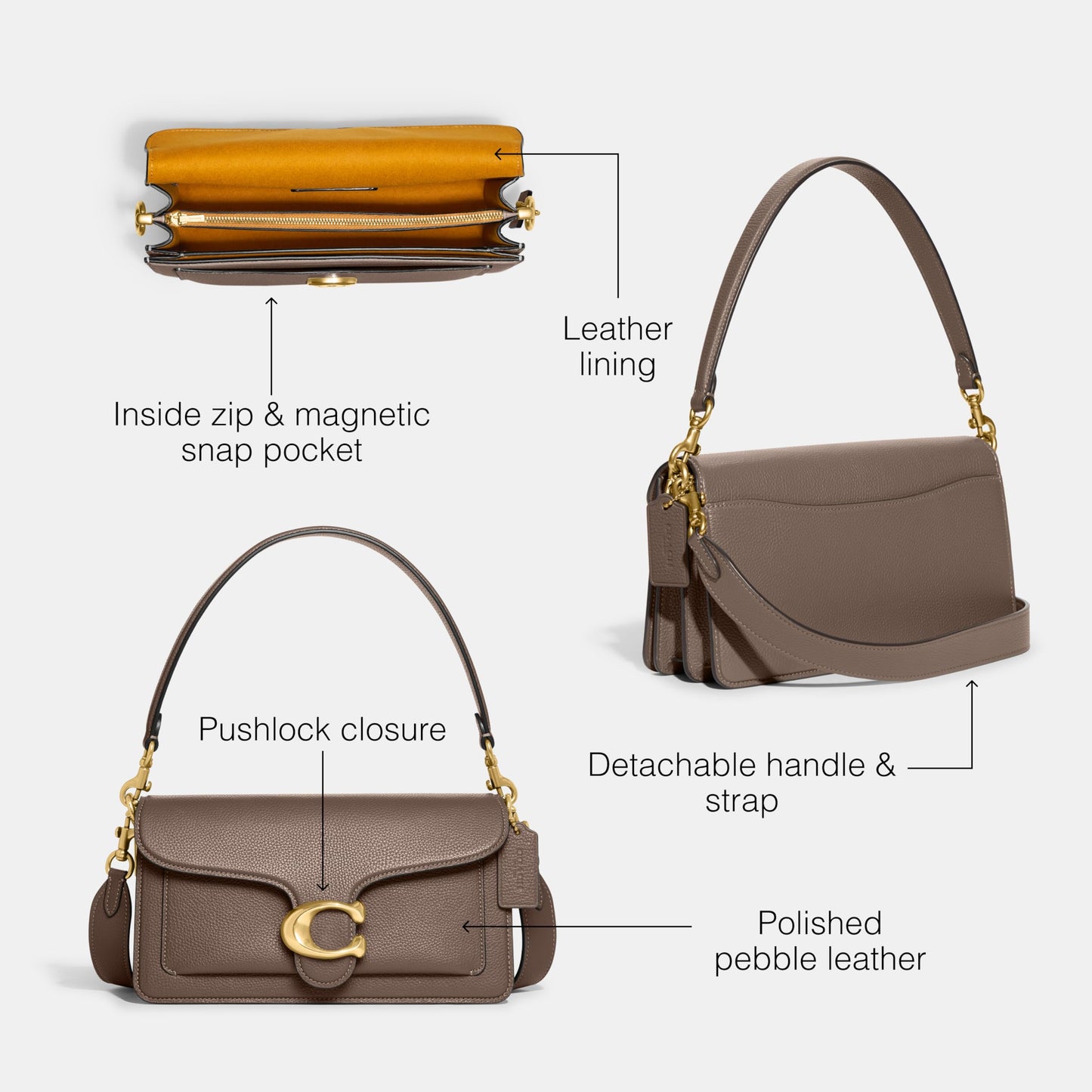 COACH Womens Tabby Shoulder Bag 26 Handbag (pack of 1)