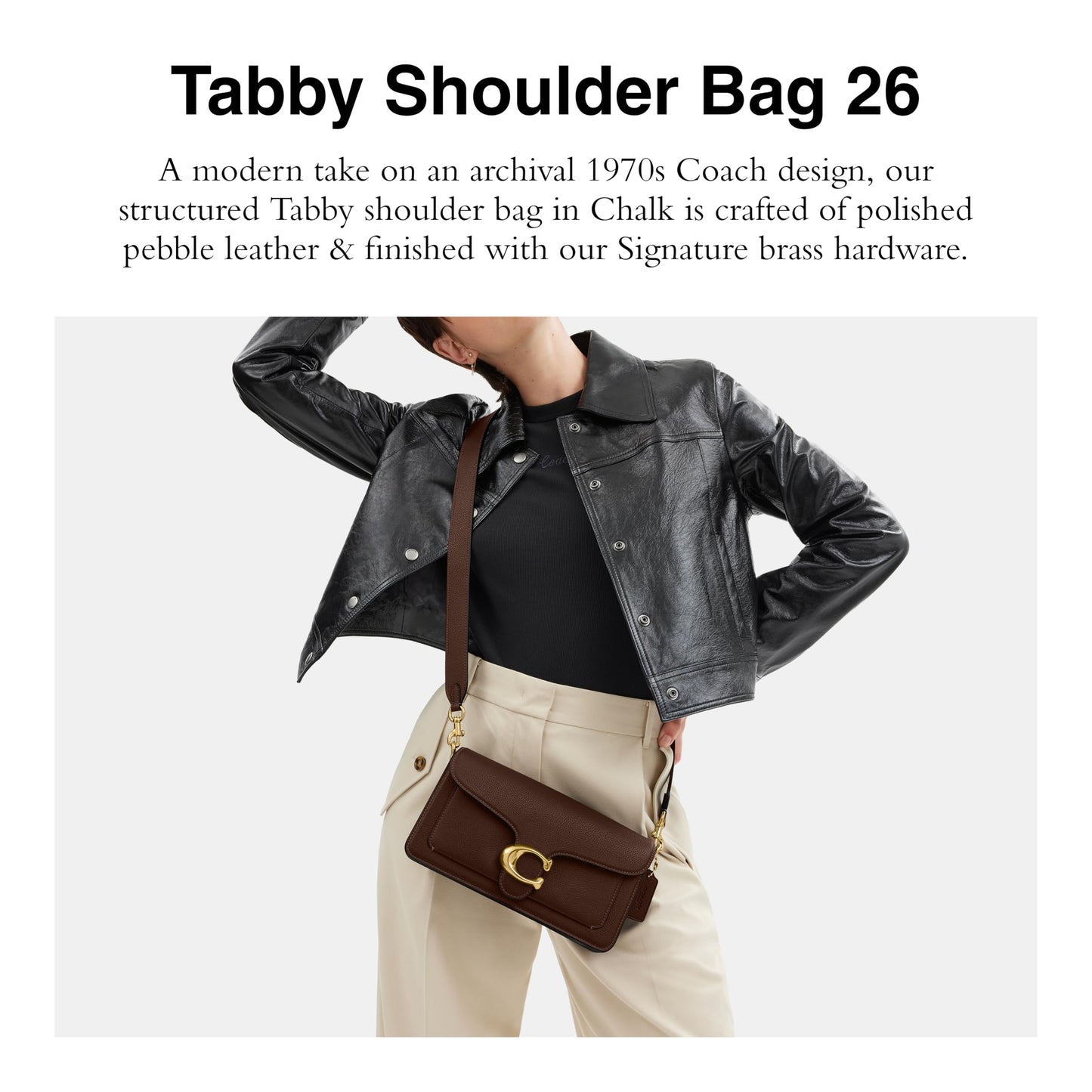 COACH Women's Tabby Shoulder Bag 26 Handbag (Maple)