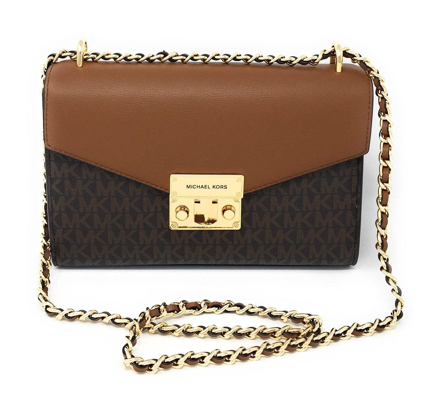 Michael Kors Women's Bag Rose Crossbody Bag Brown, M