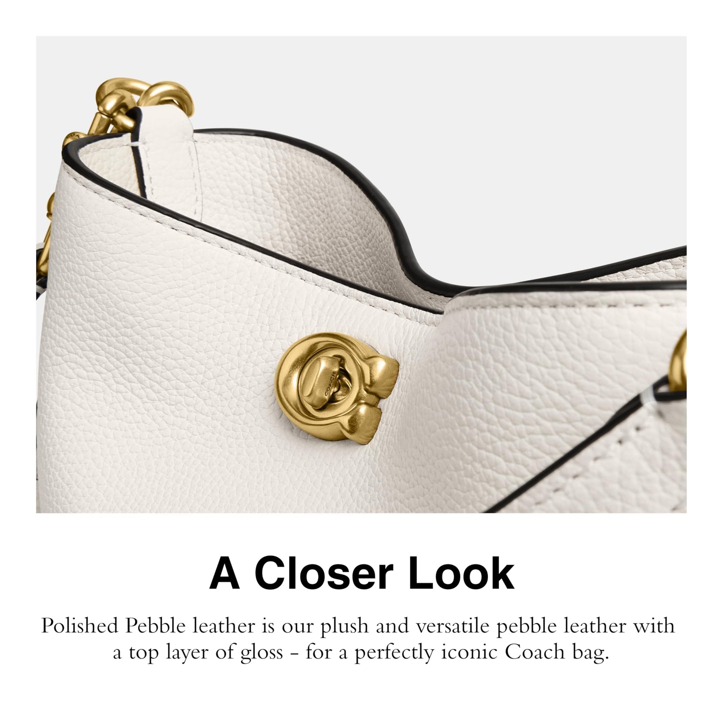 COACH Womens Willow Soft Bucket Bag Handbag