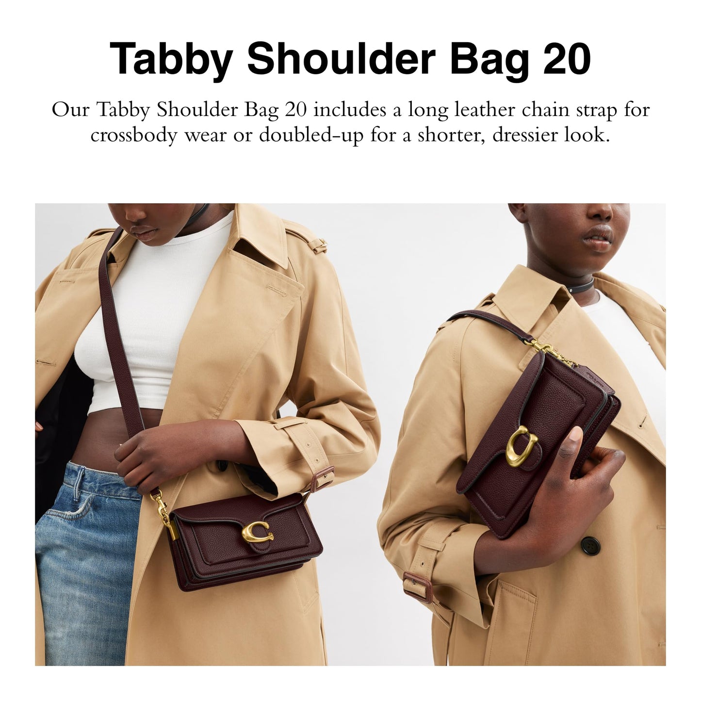 COACH Women's Tabby Shoulder Bag 20 Handbag (Merlot)