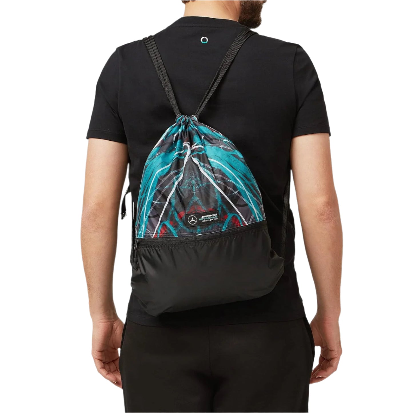 MERCEDES AMG PETRONAS Formula 1 Team - Graffiti Pull Bag (Green/Black)