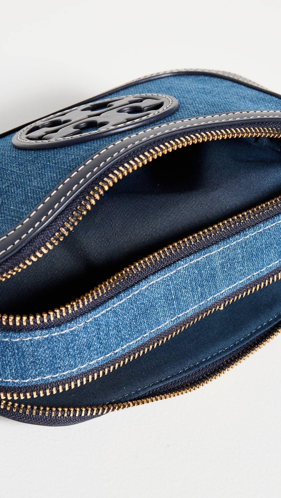 Tory Burch Women's Miller Denim Mini Crossbody Bag, Denim Multi, One Size