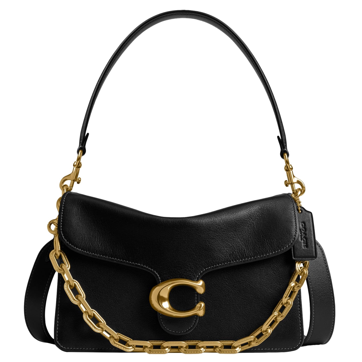 COACH Womens Tabby Shoulder Bag With Chain Handbag