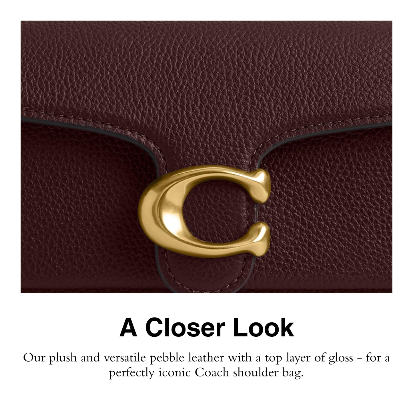 COACH Women's Tabby Shoulder Bag 20 Handbag (Merlot)