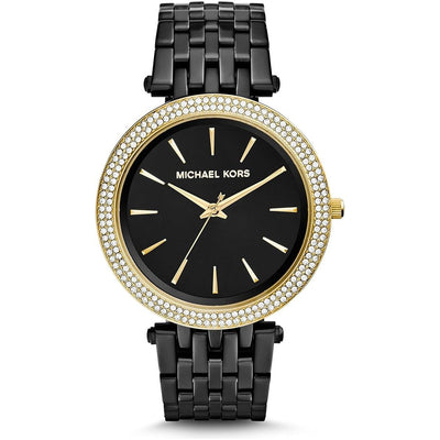 Michael Kors Women's Darci Stainless Watch Black 39mm (MK3322)