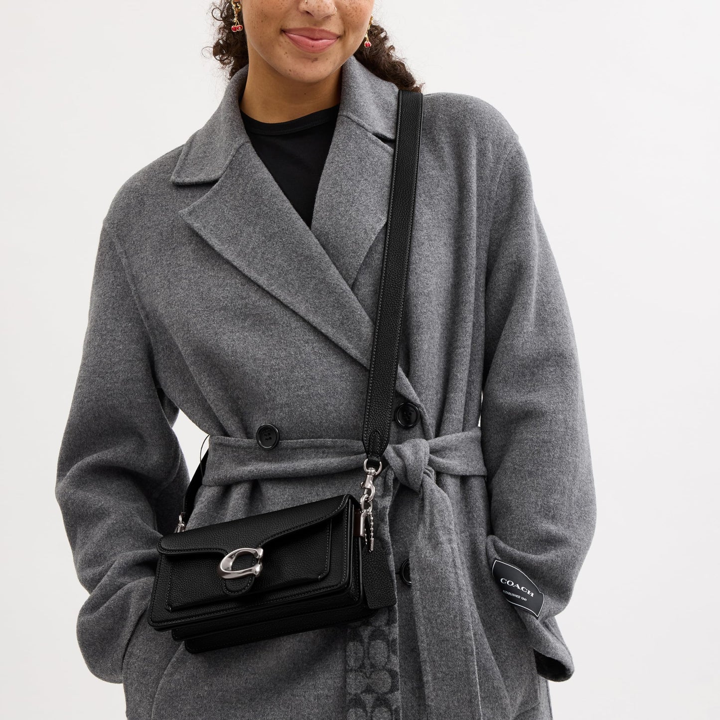 COACH Women's Tabby Shoulder Bag 20 Handbag (Pitch Black)