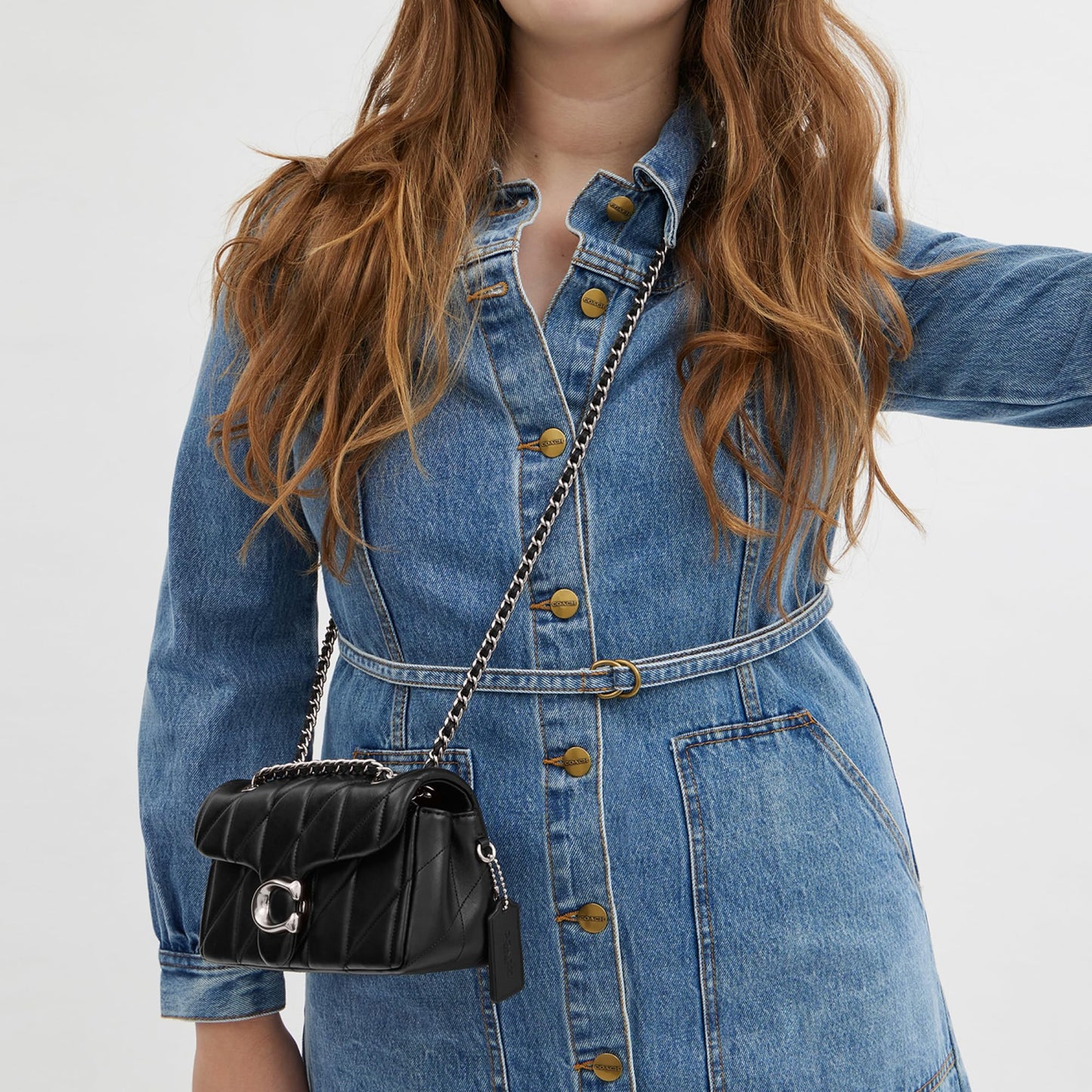 COACH Women's Tabby Shoulder Bag 20 Handbag (Black)