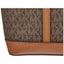 Michael Kors Jet Set Travel Small Logo Top-Zip Tote Bag (Brown)