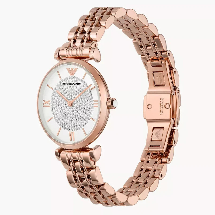 Emporio Armani Gianni Women's Watch - Rose-Gold Tone 32mm (AR11244)