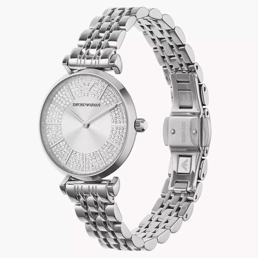 Emporio Armani Two-Hand Women's Watch - Silver-Tone 32mm (AR11445)