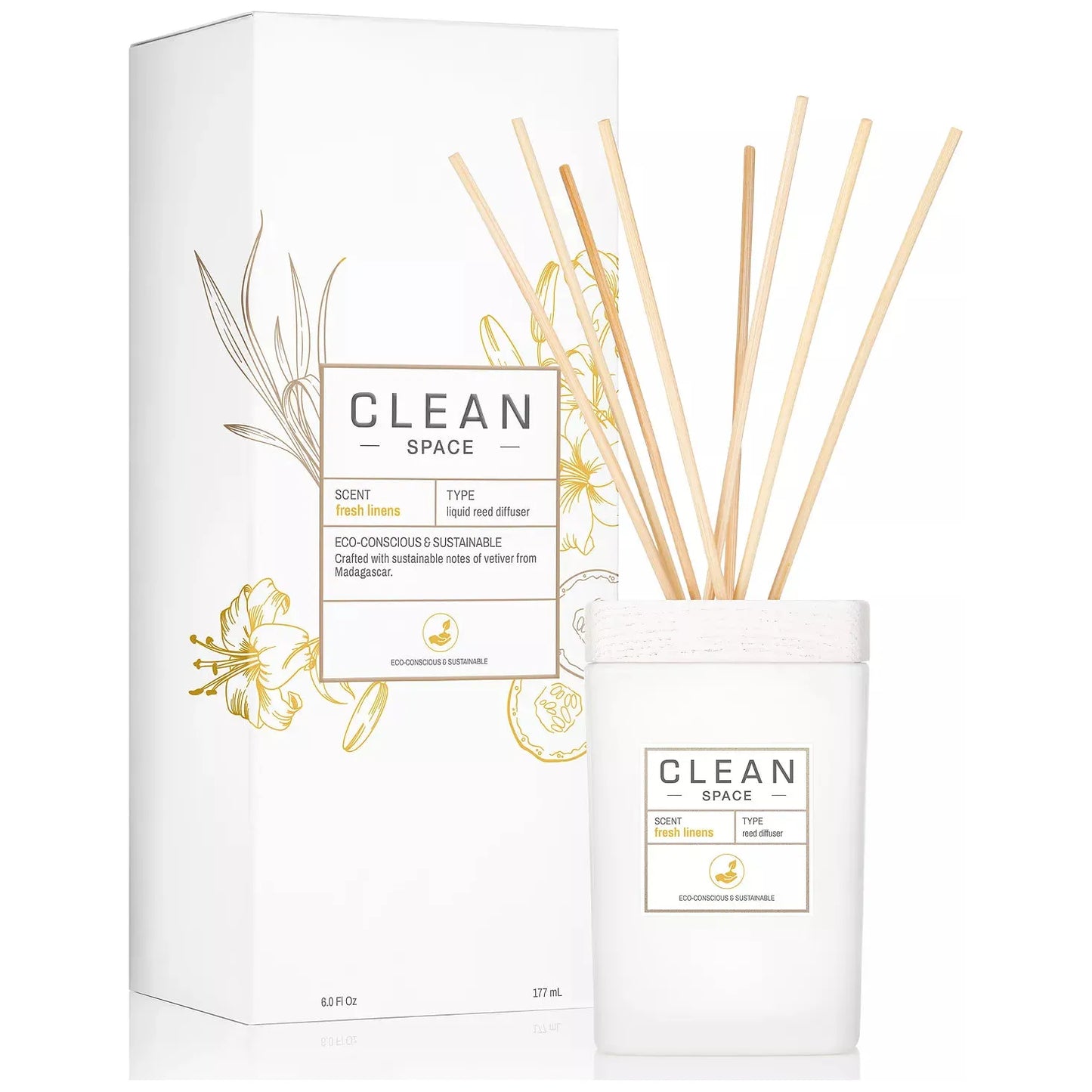 CLEAN Fragrance Fresh Linens Diffuser 177mL