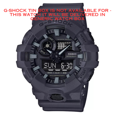 G-SHOCK Men's Analog-Digital Dark Grey Resin Strap Watch 53mm