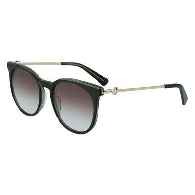 Longchamp Women's Sunglasses - LO693S-300- 52mm Metallic Green