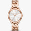 Michael Kors Women's Watch - Slim Runway Rose Gold-Tone Curb-Link (MK7473)