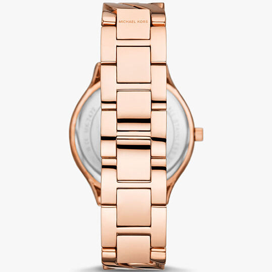 Michael Kors Women's Watch - Slim Runway Rose Gold-Tone Curb-Link (MK7473)