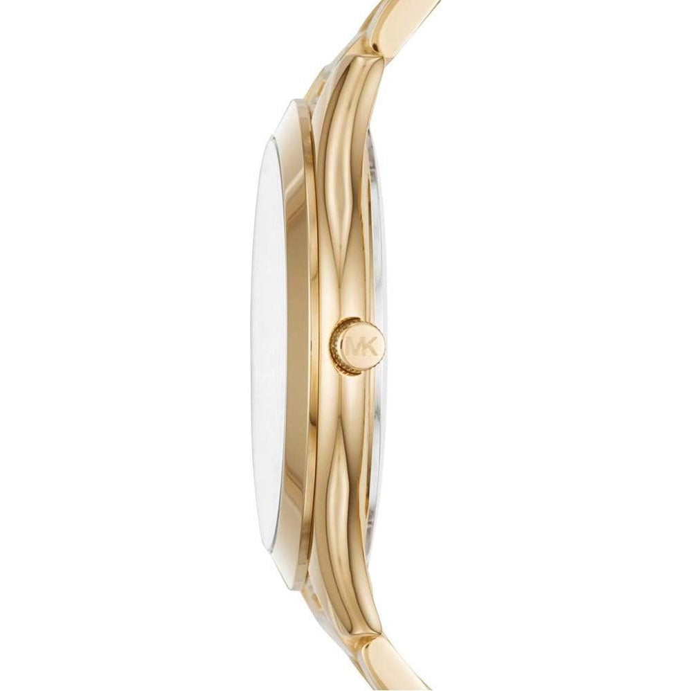 Michael Kors Women's Watch - Slim Runway Logo Gold (MK3590)