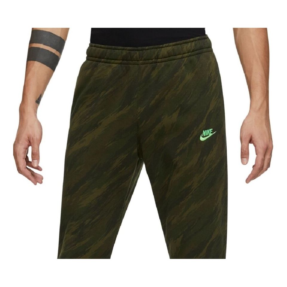 Nike Men's In Cotton Jimmy Jazz All Over Print Pants Green Size Large