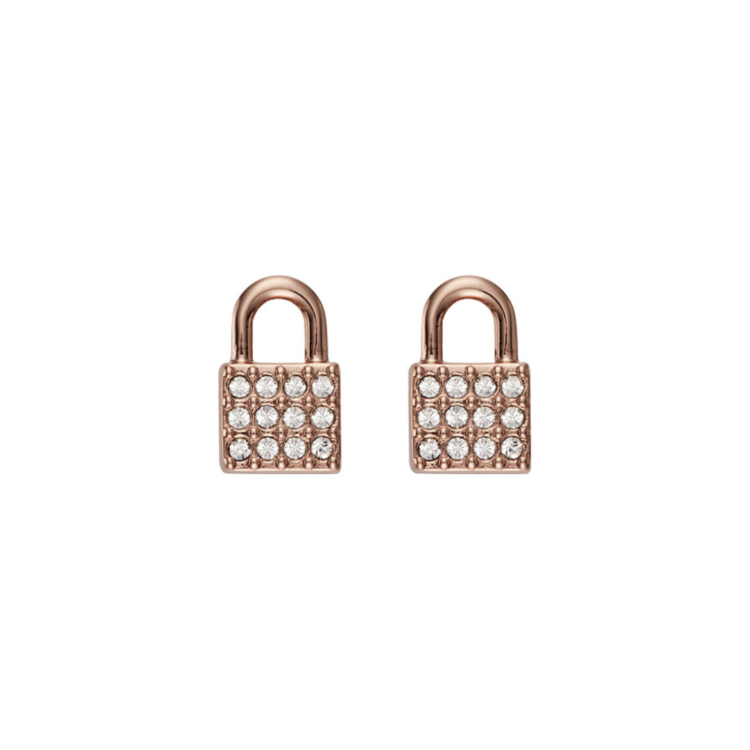 DKNY Stud Earrings Rose Gold-Tone (5520121)