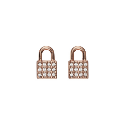 DKNY Stud Earrings Rose Gold-Tone (5520121)