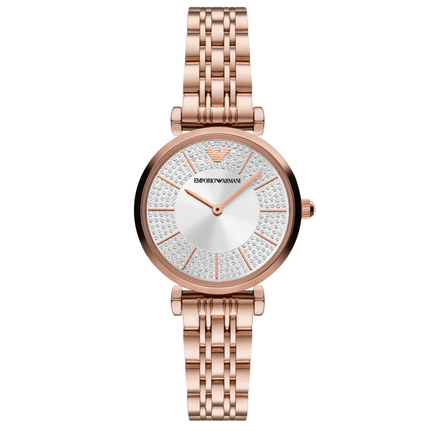 Emporio Armani Two-Hand Women's Watch - Rose Gold-Tone 32mm (AR11446)