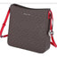 Michael Kors Jet Set Travel Large Logo Messenger Bag (Brown/Bright Red)