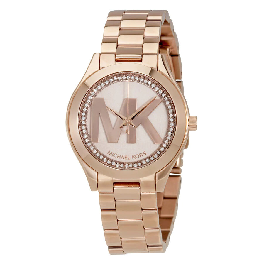 Michael Kors Women's Watch Mini Slim Runway Rose Gold 32mm (MK3549)