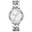 Michael Kors Women's Watch - Slim Runway Silver-Tone Curb-Link (MK7474)