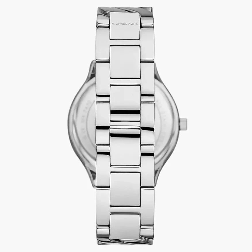 Michael Kors Women's Watch - Slim Runway Silver-Tone Curb-Link (MK7474)