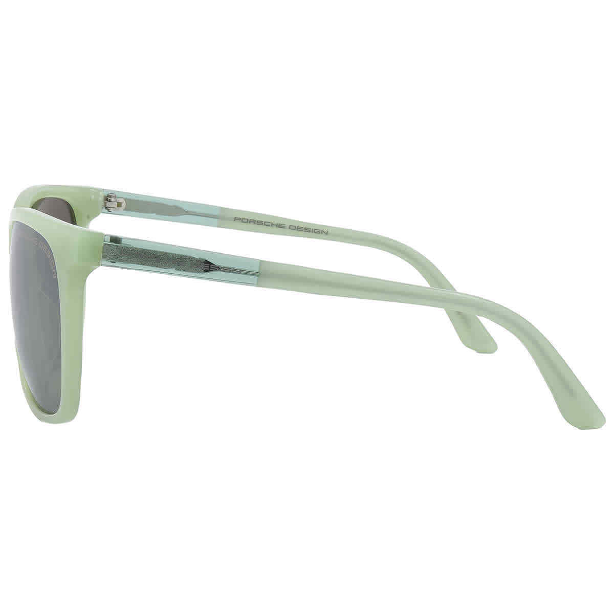 Porsche Design Light Olive/Silver Mirror Square Women's Sunglasses