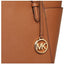 Michael Kors Charlotte Large Saffiano Leather Top-Zip Tote Bag (Luggage)